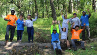 a group of Chicago Conservation Leadership Corps members.