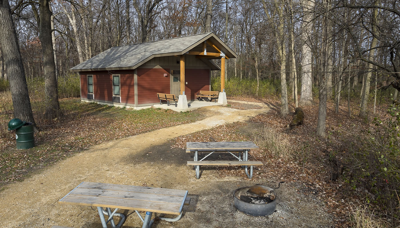a large cabin at Camp Dan Beard