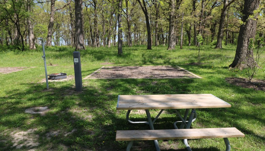 Camp Reinberg Tent Campsite in Cook County