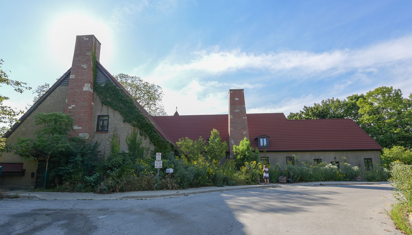 the Mathew Bieszczat Volunteer Resource Center building and parking lot