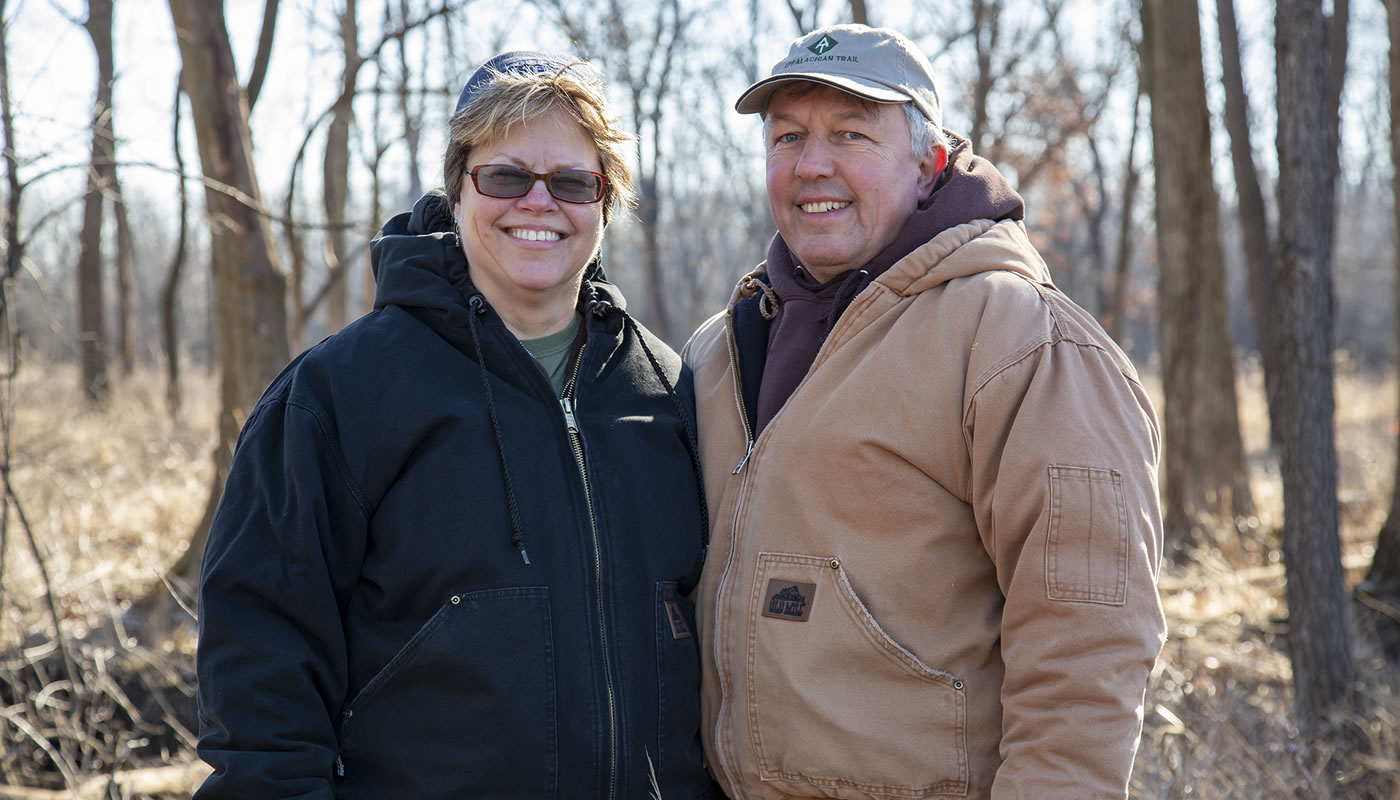 John and LuAnne Dudlo at Arie Crown Forest