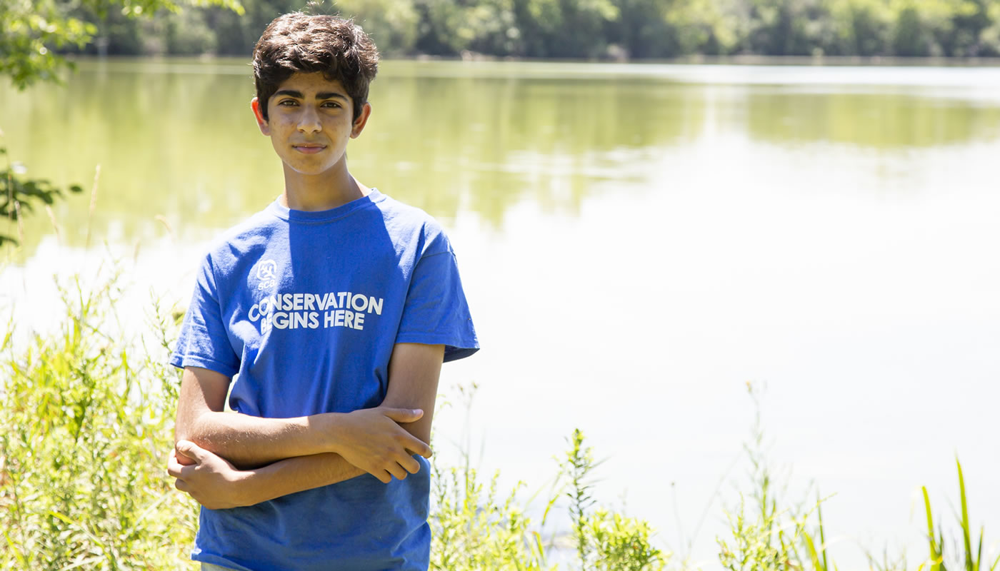 Saulius Malik in the Forest Preserves. 