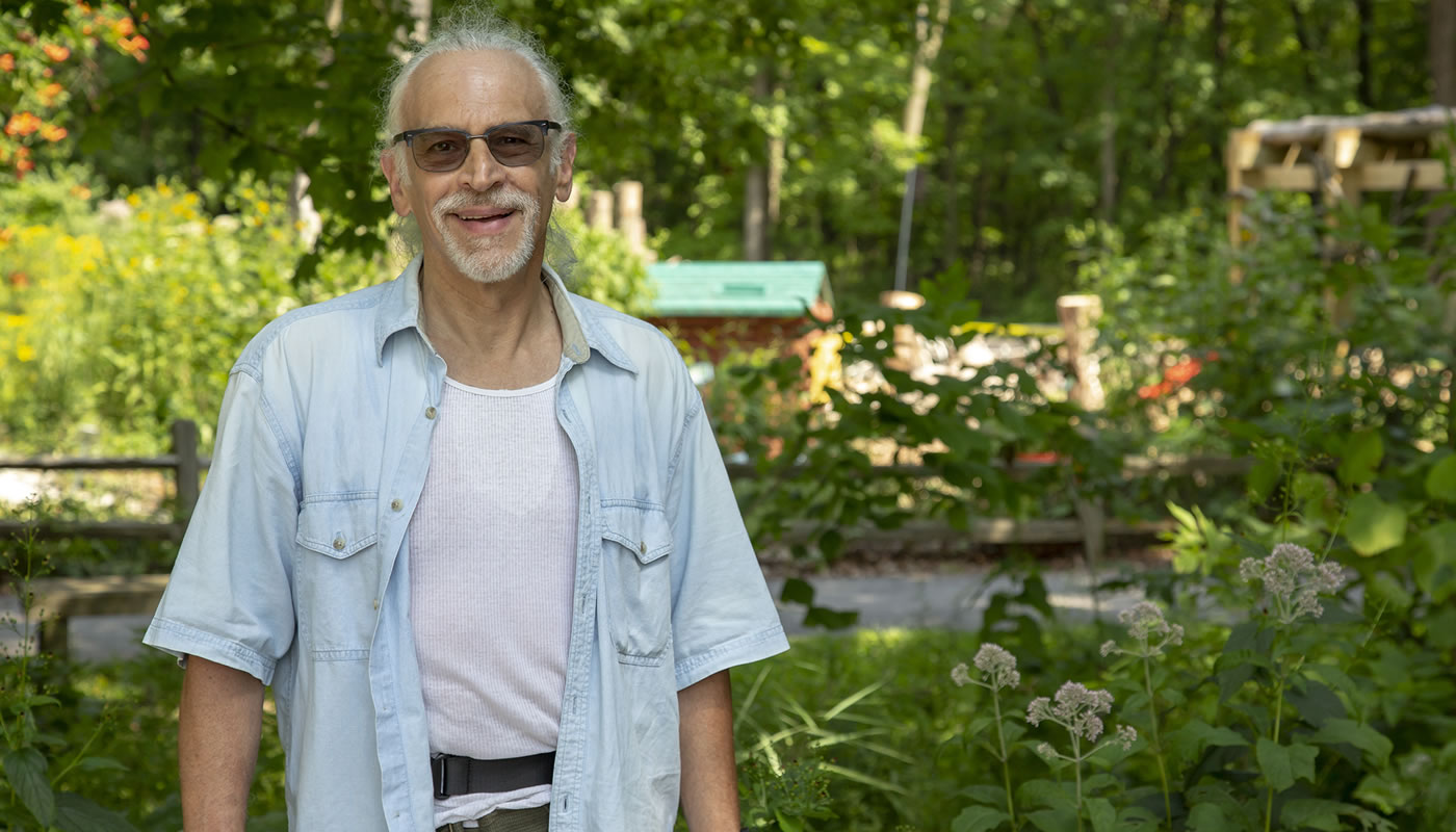 David Cohen in the Forest Preserves of Cook County.