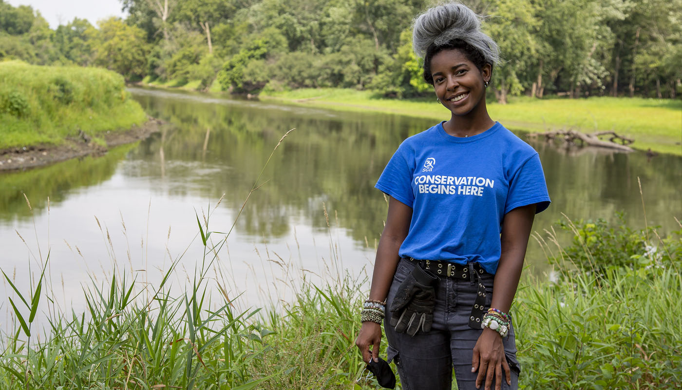 Tamia Kimmons in the Forest Preserves of Cook County