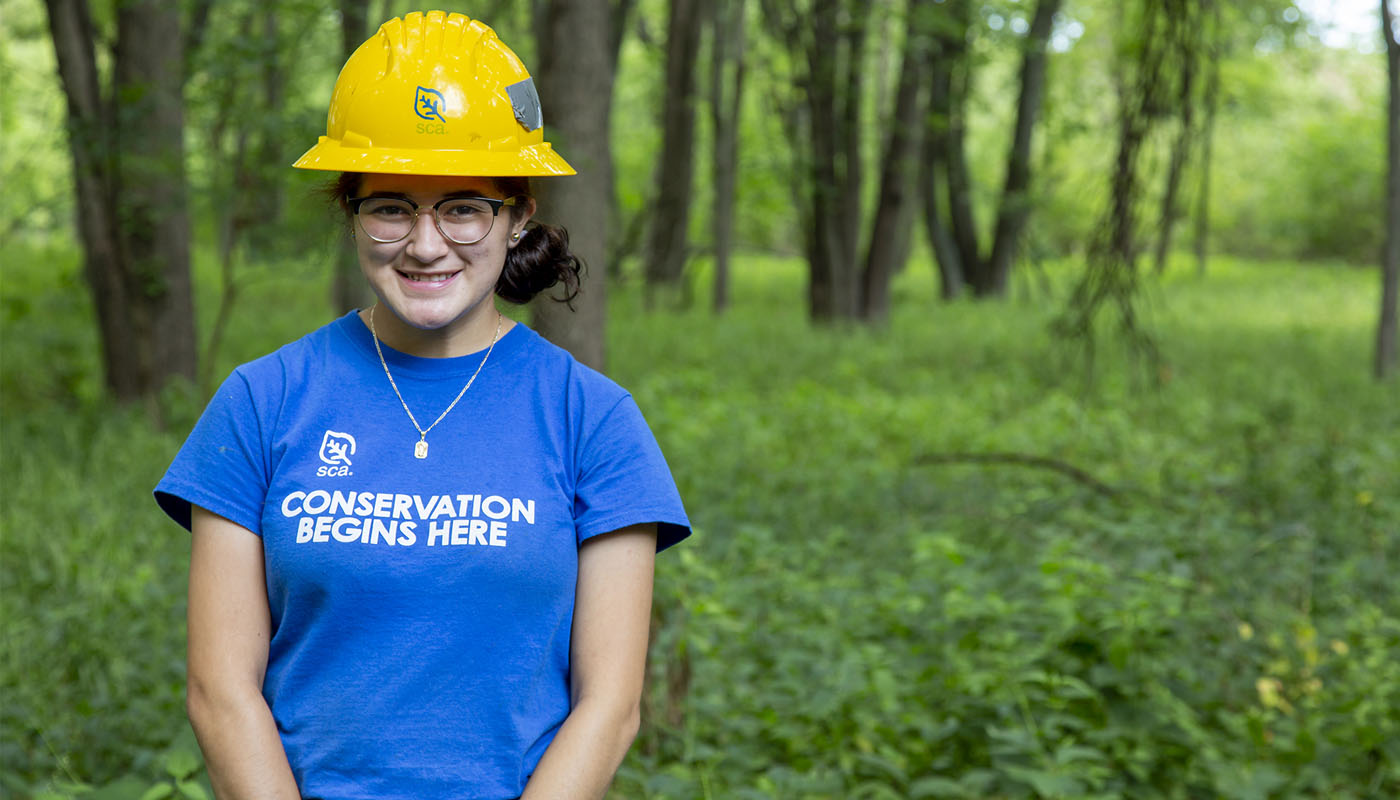 Yamilet Bravo-Ayala in the Forest Preserves of Cook County