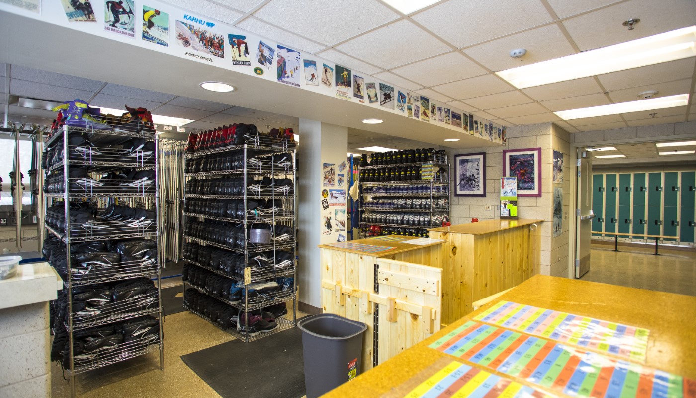 A ski rental facility.