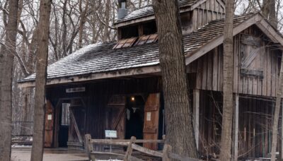 River Trail Nature Center's Sugar Shack at the Maple Syrup Festival.