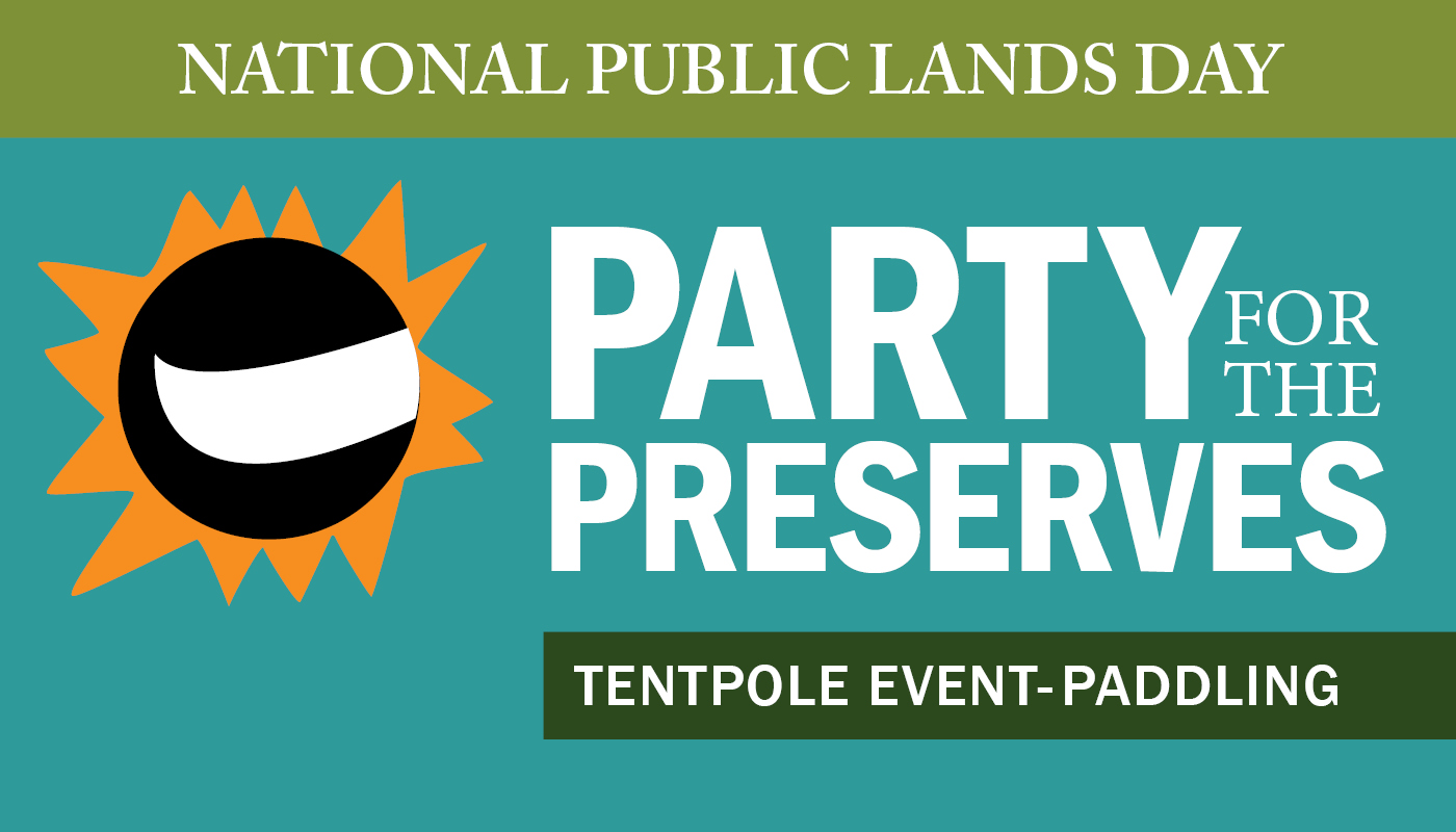 Banner image for "Party for the Preserves" featuring the heading "National Public Lands Day."